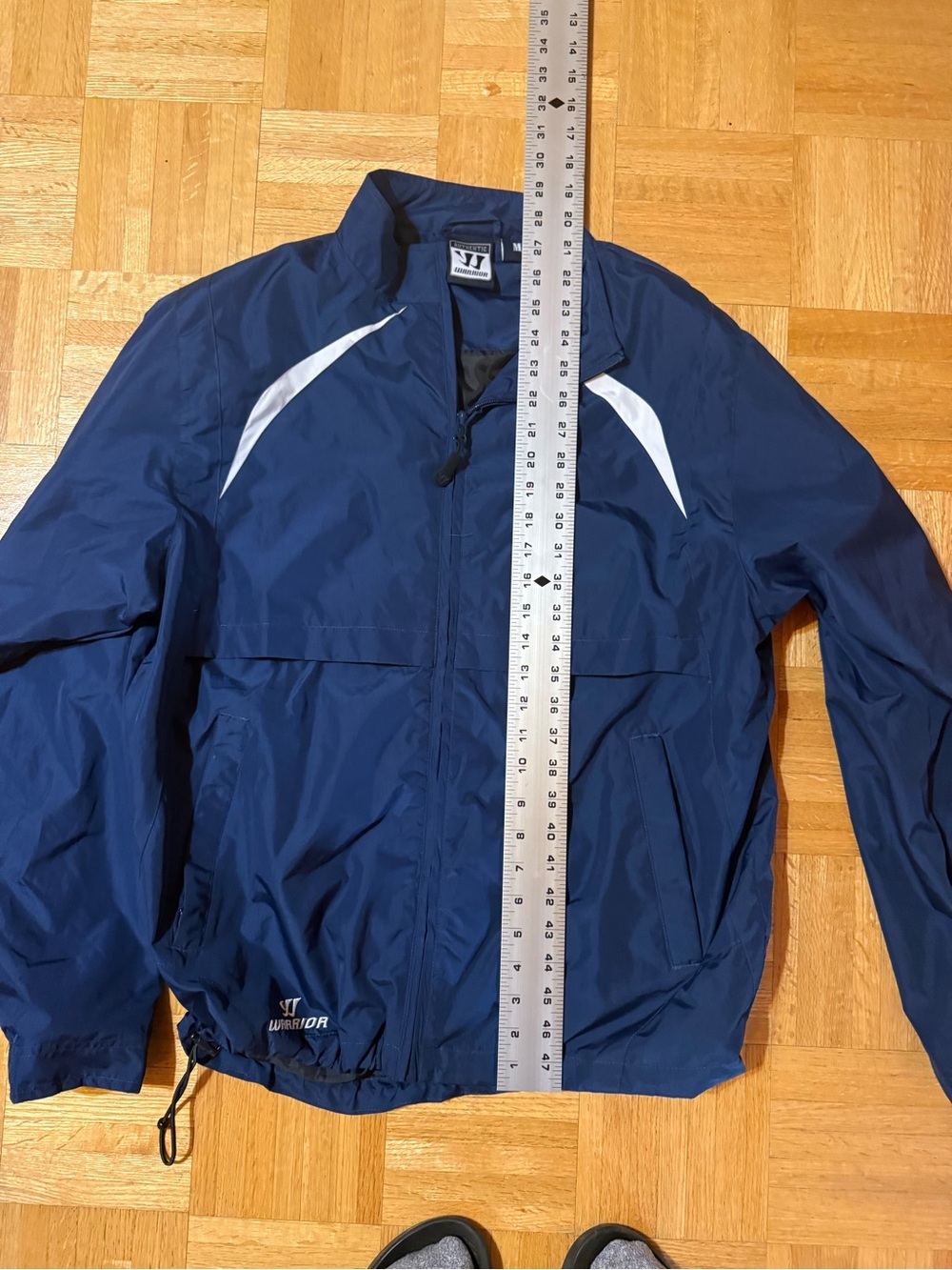 Adult  Navy Warrior Track Jacket with White Accents